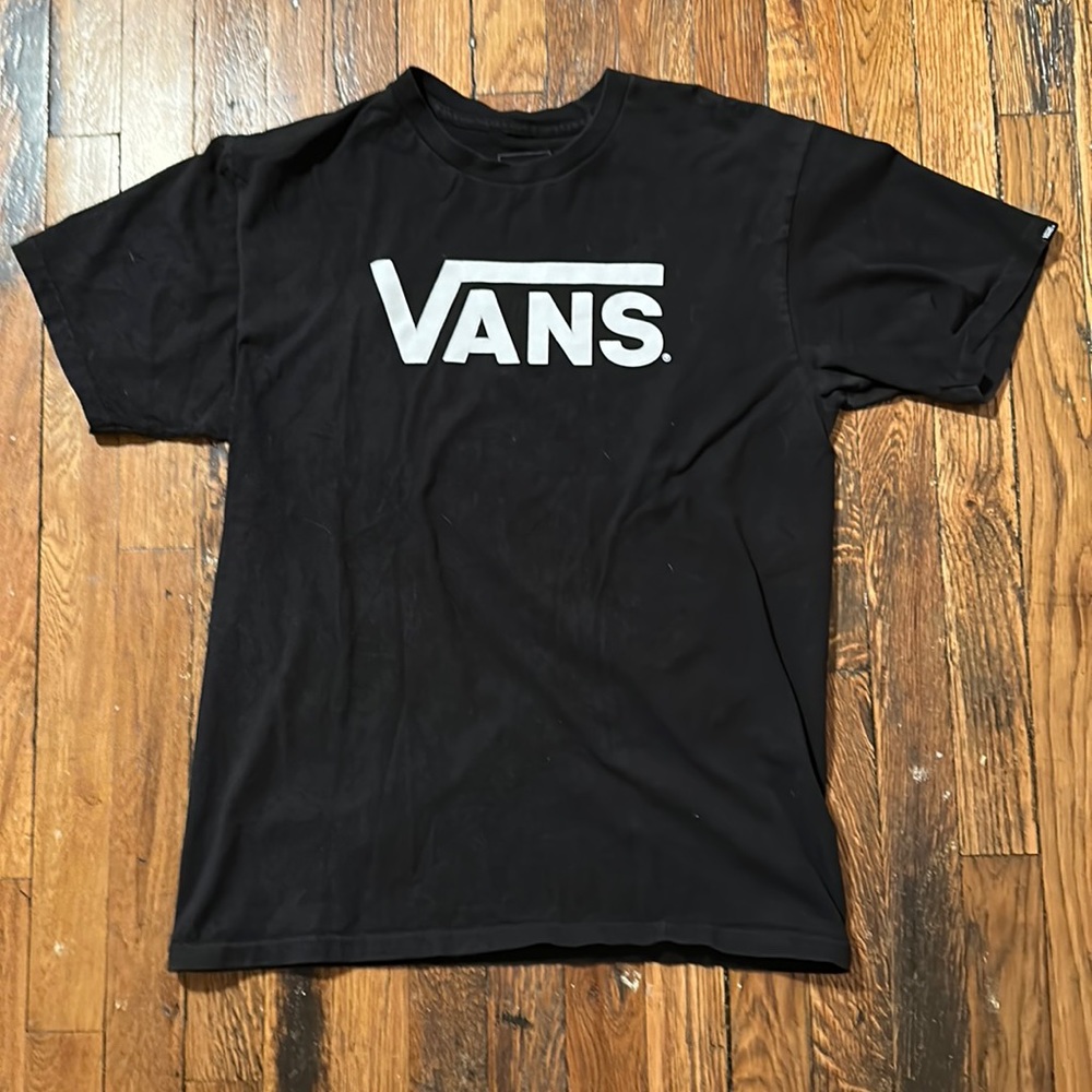 Vans Logo T-shirt - Medium, Black